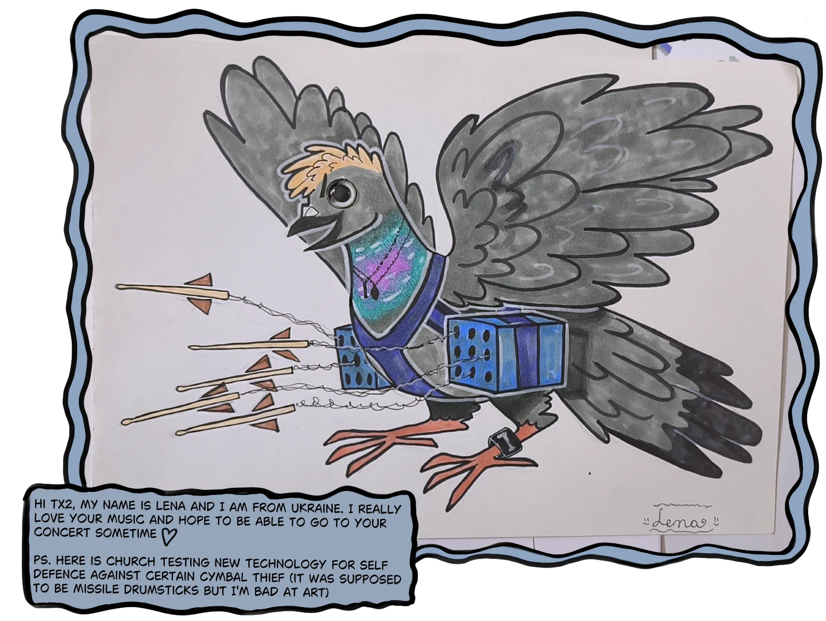 Pigeon Fanart by Lena